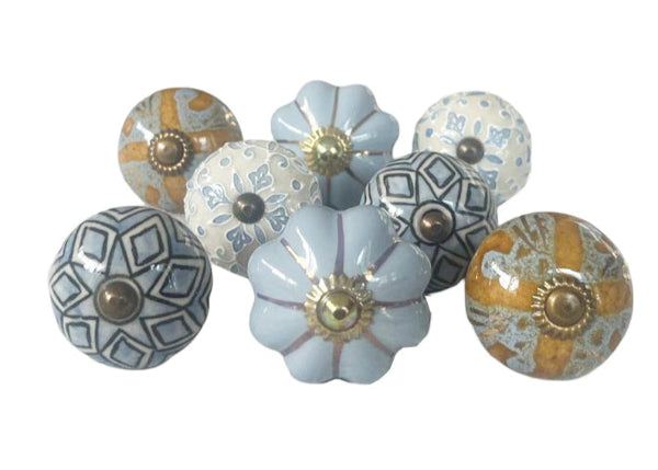 Drawer Knobs, Set Of 8, 4cm - 4.5cm