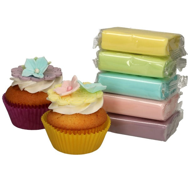 FunCakes Sugar Paste Multipack, 5 x 100g, Pastel