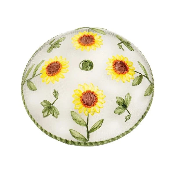 Domed Mesh Food Cover, 35cm, Sunflower