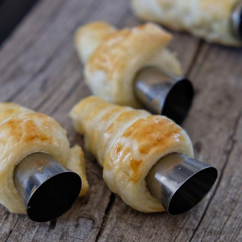 Stainless Steel Cream Horn Moulds, Set Of 8