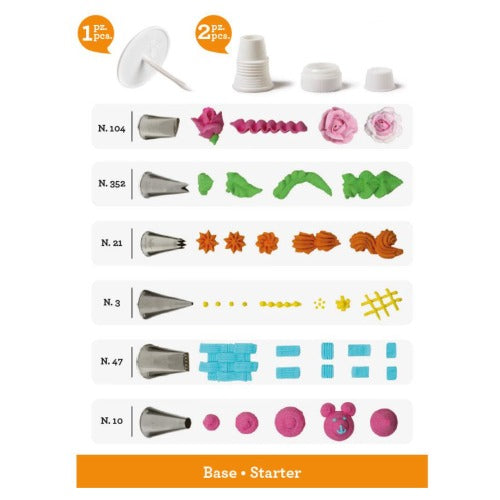 Icing & Piping Nozzles, 9 Piece, Starter Set