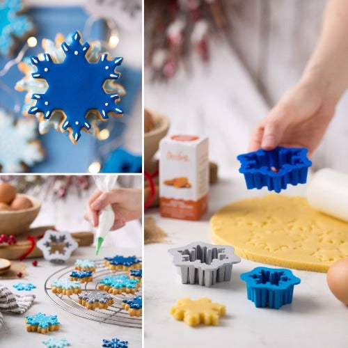 Frozen Snowflake Cookie Cutters, Set Of 3 (D046)