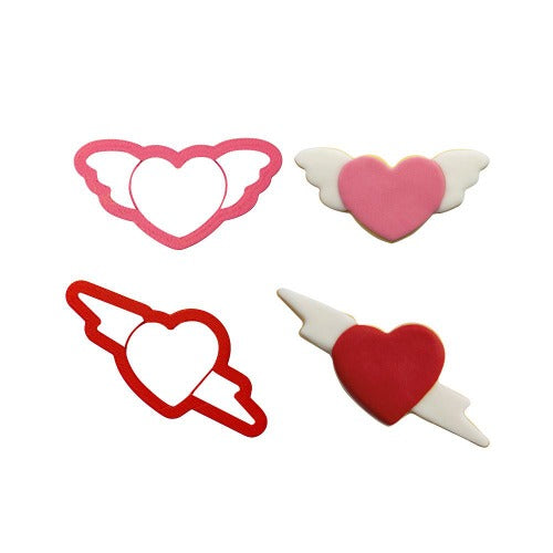 Love Heart Cookie Cutters, Set Of 2 (D063)