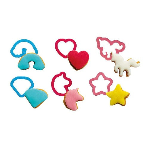 Unicorn Mini Cookie Cutters, Set Of 6