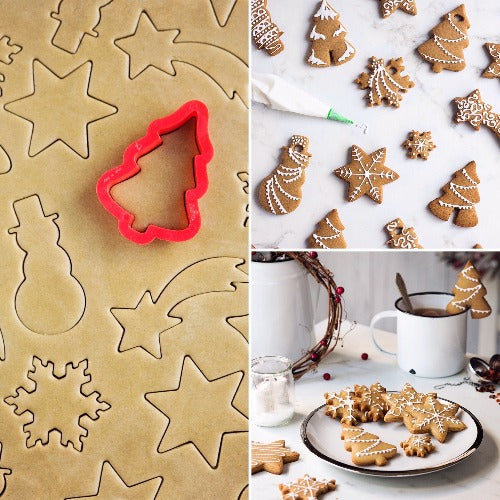 Christmas tree & snowman Cookie cutter, Set Of 2