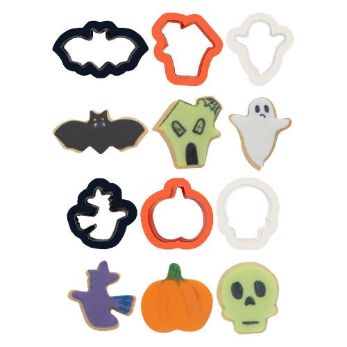 Mini Halloween Cookie Cutters, Set Of 6
