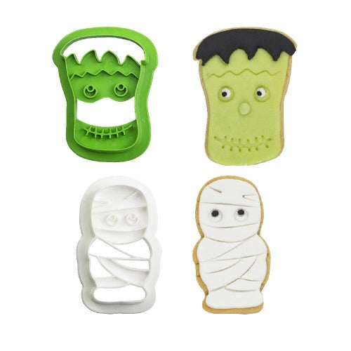 Monster cookie cutters, Set of 2