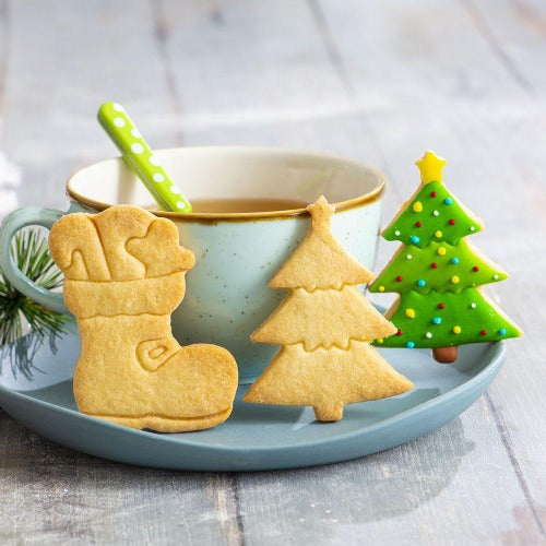 Christmas Tree & Boot Cookie Cutters, Set Of 2