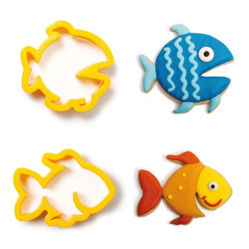 Fish Cookie Cutters, Set Of 2