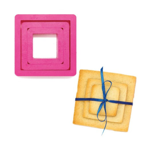 Square Cookie Cutters, Set Of 3