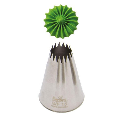 Decora French Star Icing Nozzle, 1.5cm