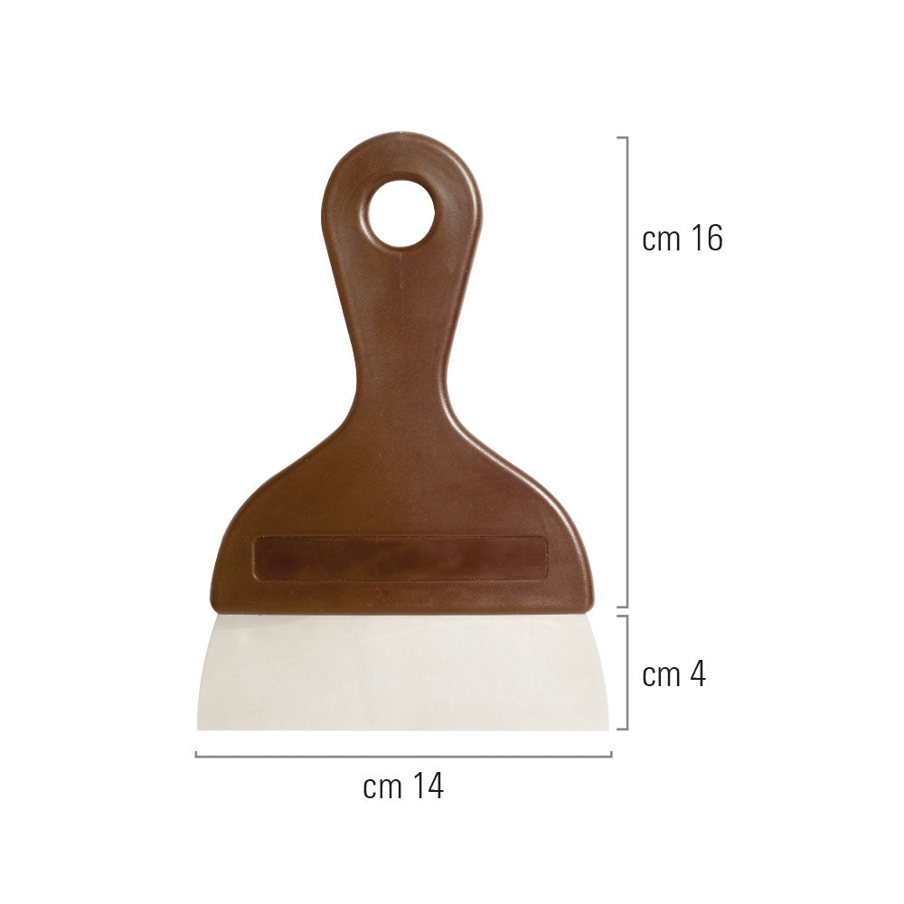 Cutter & Scraper Spatula With Steel Blade, 16cm