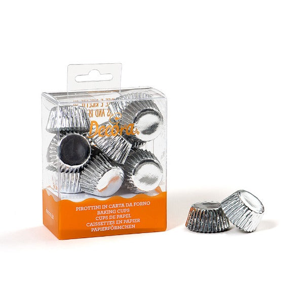 Petit Four, Sweet & Chocolate Cases, 180 Piece, Silver