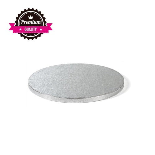 Round Cake Board, Deep, 10", Silver (D603)