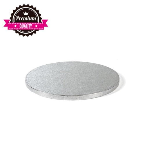 Round Cake Board, 12", Silver (D604)