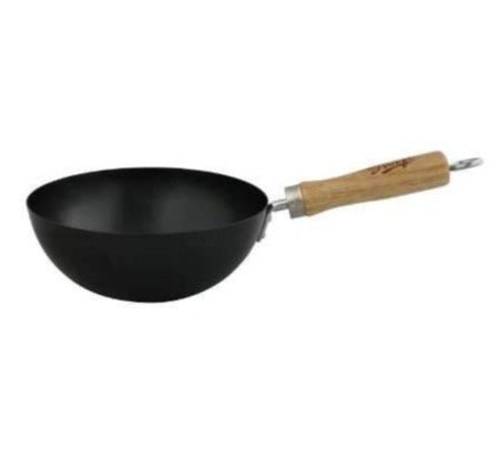 Dexam Non-Stick Carbon Steel Wok, 20cm