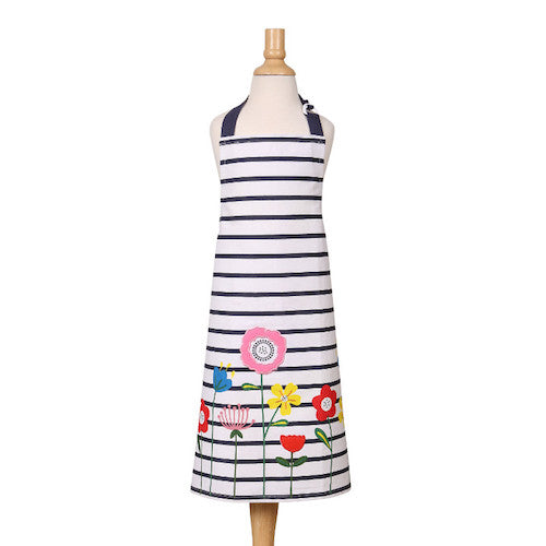 Children's Apron, Flower Garden