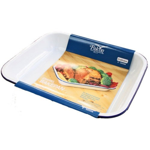 Falcon Enamel Oblong Roasting & Baking Pan, 37cm