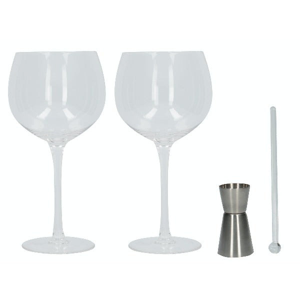 Creative Tops Gin Goblets, Measure & Stirrer Set