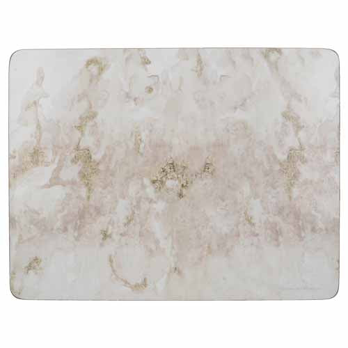 Premium Placemats, Set Of 6, Grey Marble Design