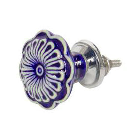 blue cabinet knob