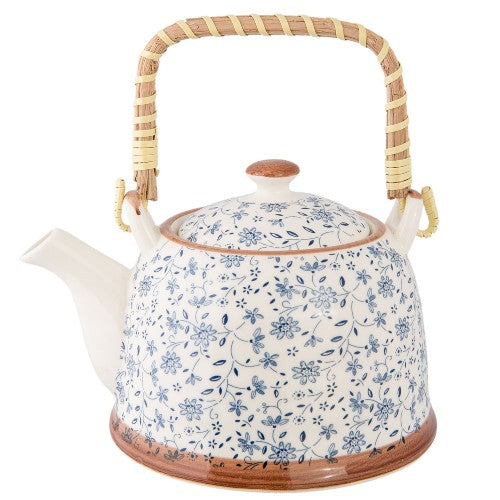 Porcelain Filter Teapot, 700ml, Ditsy Floral