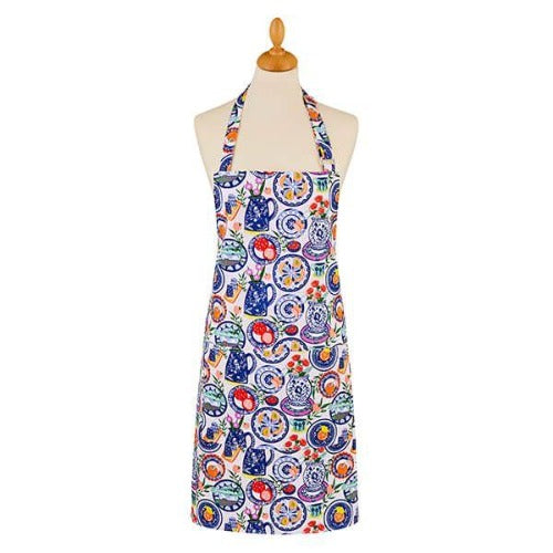 Ulster Weavers Cotton Apron, Mediterranean Plates