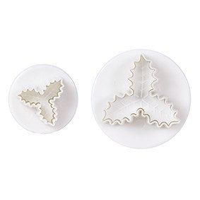 Culpitt Plunger Cutters, Set Of 2, Triple Holly