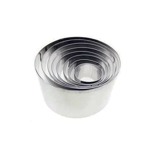 Stainless Steel Tall Round Cookie Cutters, Set Of 8