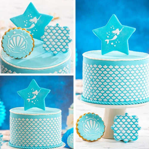 Decora Cake Stencil, Mermaid