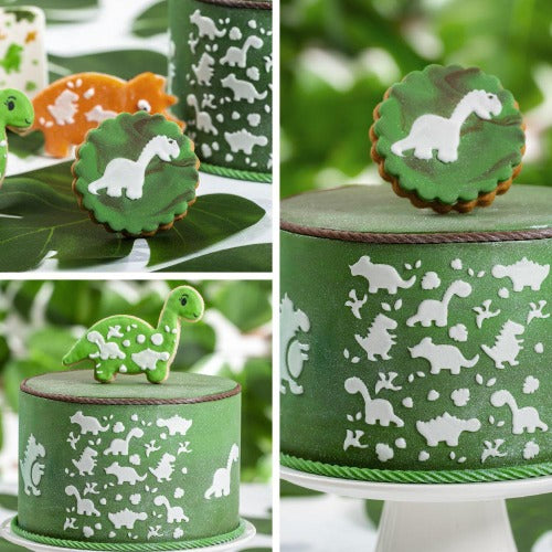 Decora Cake Stencil, Dinosaur