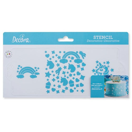 Decora Cake Stencil, Unicorn