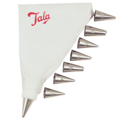 Tala Icing Bag Set With 8 Nozzles (D245)