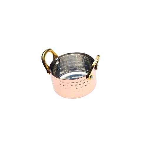 Artesà Copper Mini Serving Pot With Handles, 8cm