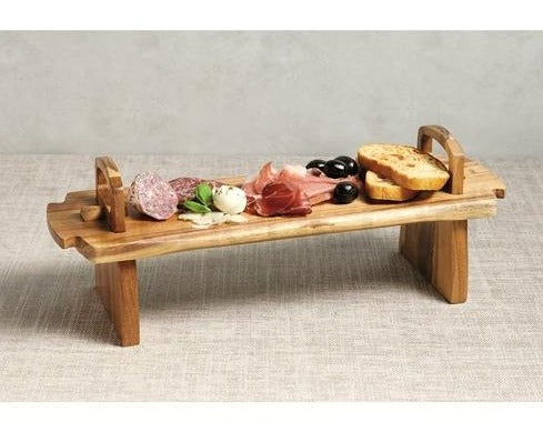 Artesà Wood Antipasti Footed Serving Platter, 37cm