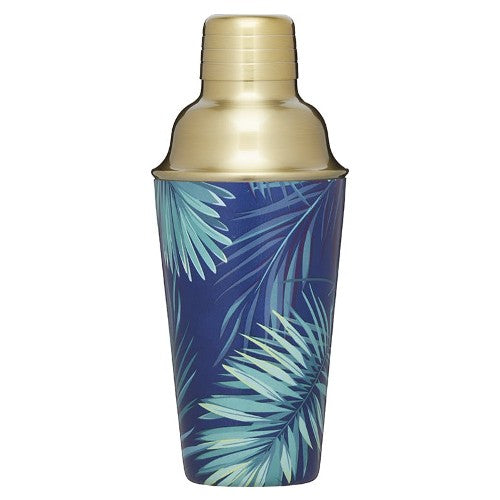 Brass Finish Stainless Steel Cocktail Shaker, Tropical