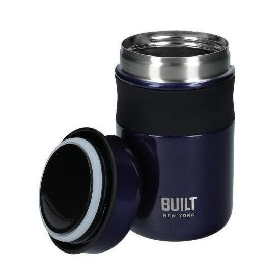 Built Double Wall Insulated Thermos Food Flask, 490ml, Blue