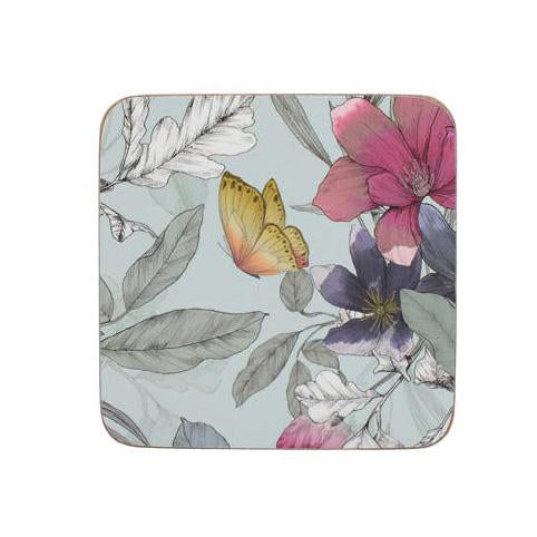 FLORAL DRINKS COASTER SET