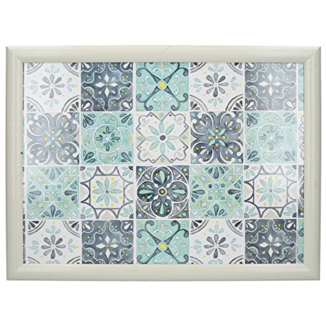 Premium Cushioned Lap Tray, Exotic Tile