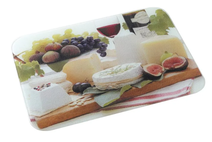 Glass Worktop Saver, Cheese, Medium, 40cm x 30cm