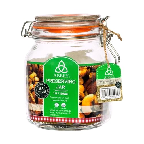Clip Top Preserving Jar, 1L