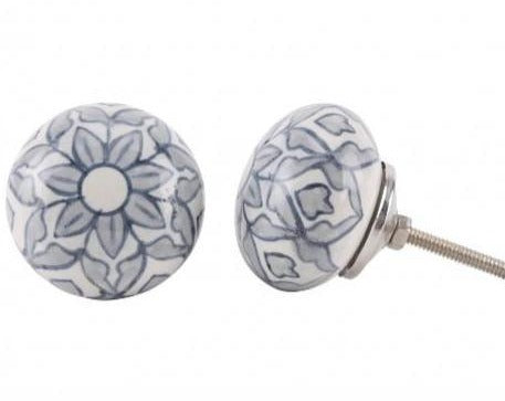 grey ceramic knob