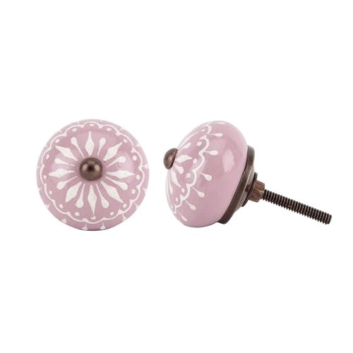 pink drawer pull