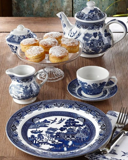 Churchill Blue Willow Pattern Cream Jug, 230ml