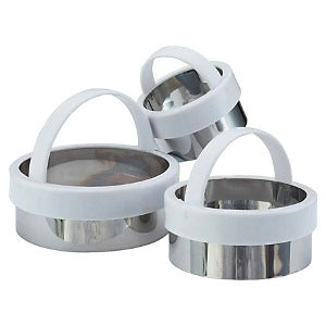 Kitchencraft Plain Pastry Cutters, Set Of 3