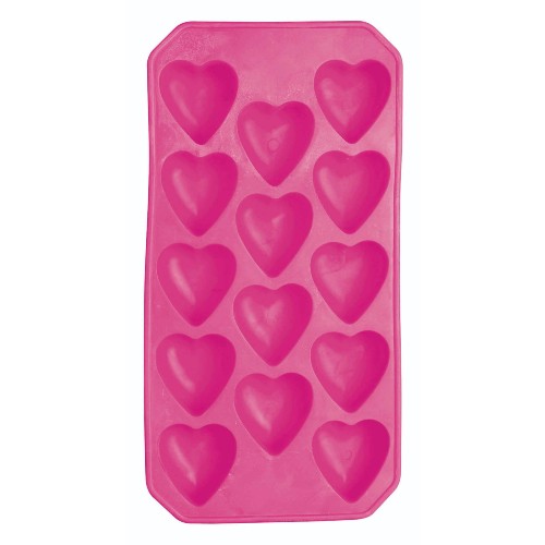 Flexible Heart Shaped Chocolate & Ice Mould Tray (K887)