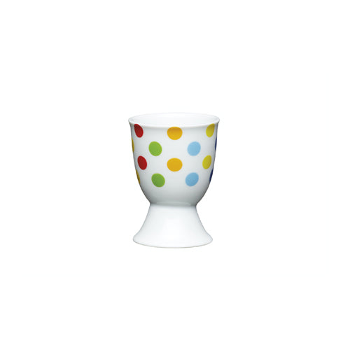 Porcelain Egg Cup, Bright Spots