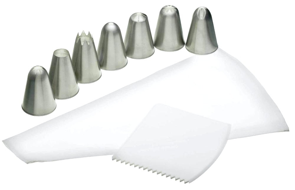 Kitchencraft Icing Set With Bag, 7 Nozzles & Icing Comb