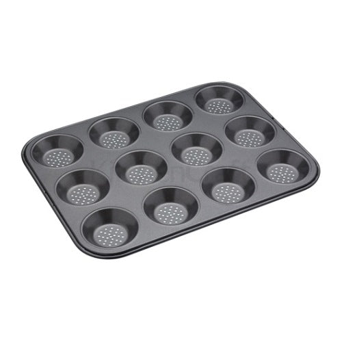 Crusty Bake Non-Stick 12 Hole Shallow Tart Pan (k39a)