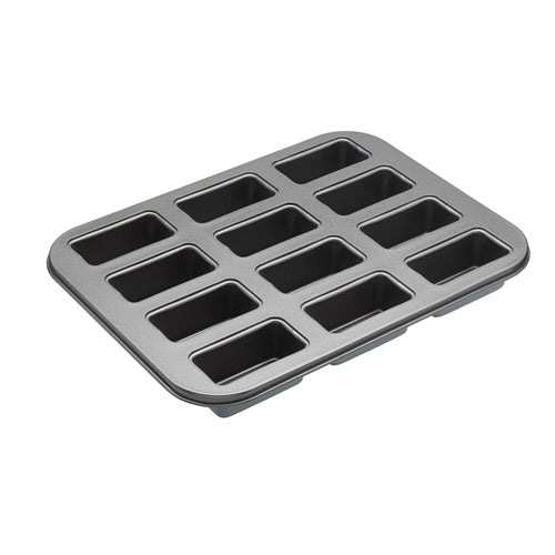 Masterclass Non-Stick 12 Hole Mini Loaf Tin With Loose Base